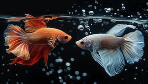2 Fische im Wasser, Kemp-Fisch-Panorama