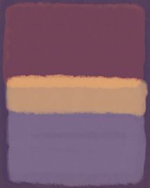 Modern abstract art in purple, yellow, lilac and light violet by Dina Dankers