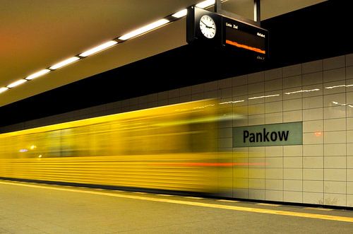 Underground station of the U2 line - Berlin-Pankow(East Berlin)