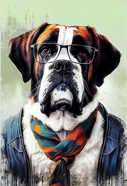Hipster dog Jack #dog by JBJart Justyna Jaszke