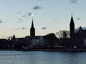 Mond über der Altstadt Köpenick von Spindlersfeld in Bildern Miniaturansicht