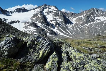 Tyrol du Sud - photographie de montagne impressionnante du Piz Rims et de ses montagnes. sur Miriam Schwarzfischer Fotografie