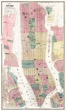 Map of New York van Gisela- Art for You