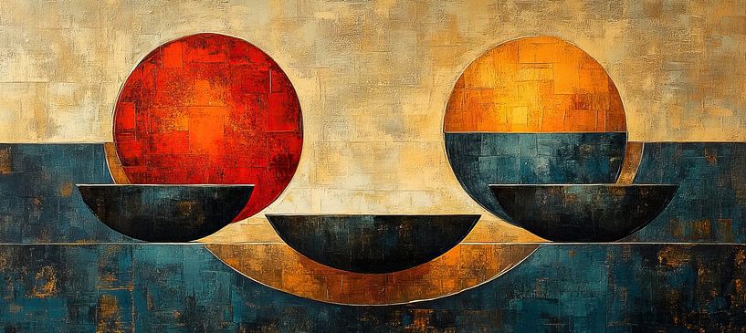 Farbspiel | Lebendige Kreise von Kunst Laune