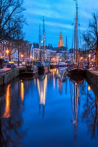 Wohlstand Winter-Groningen Niederlande von Fisher-Brücke von R Smallenbroek
