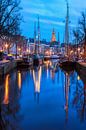 Wohlstand Winter-Groningen Niederlande von Fisher-Brücke von R Smallenbroek Miniaturansicht