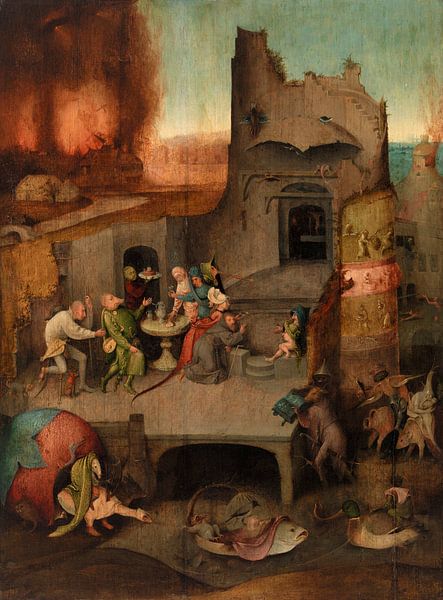 Temptation of Saint Anthony, Hieronymus Bosch by Masterful Masters