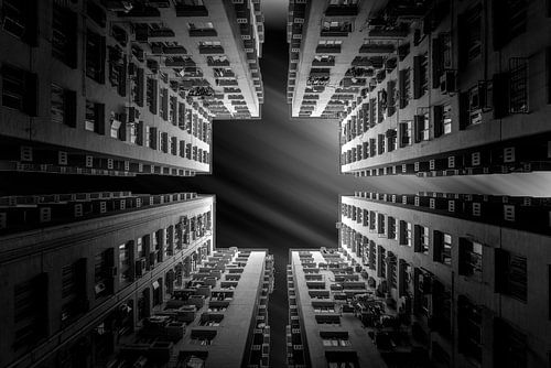 Wohnungen in der Tiefe - Langzeitbelichtung