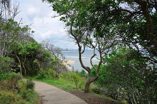Geweldig wandelpad langs de kust