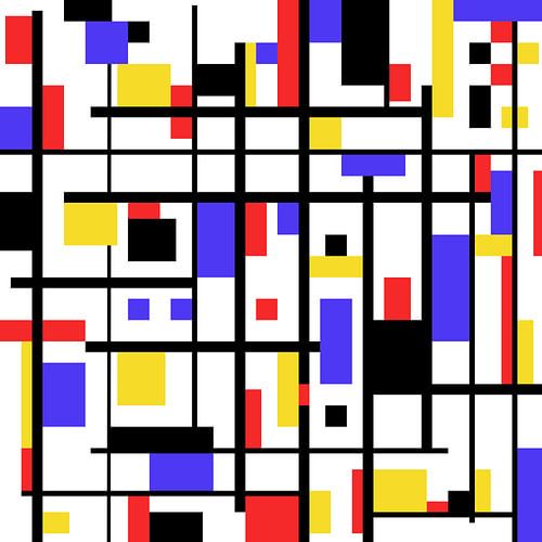 Mondrian style artwork