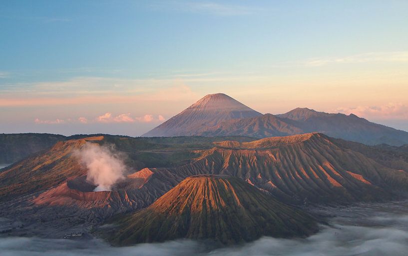 De Bromo vulkaan - Java, Indonesië van Stefan Speelberg