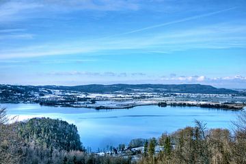 Panoramisch uitzicht over de Walchensee van Roith Fotografie