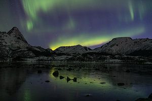 Aurora Borealis vor den Bergen von Kai Müller