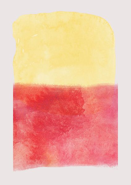 Modernes abstraktes Aquarell von Studio Allee