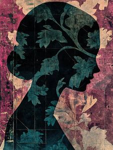 Vrouw Bloemen | Bloemen Silhouet