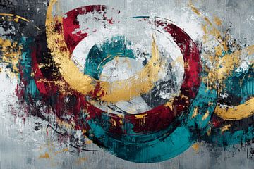Abstract colour spirals in motion by Poster Art Shop