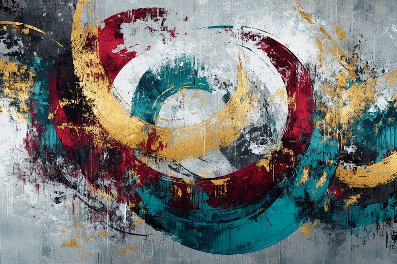 Abstract colour spirals in motion by Poster Art Shop
