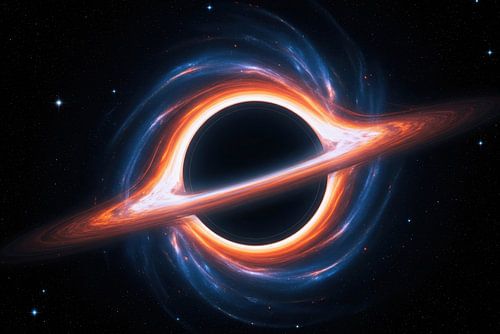 Black Hole with Accretion Disk and Surrounding Space