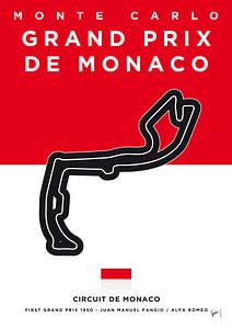 My F1 MONACO Race Track Minimal Poster von Chungkong Art