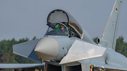 Tweezits Eurofighter Typhoon van de Luftwaffe.