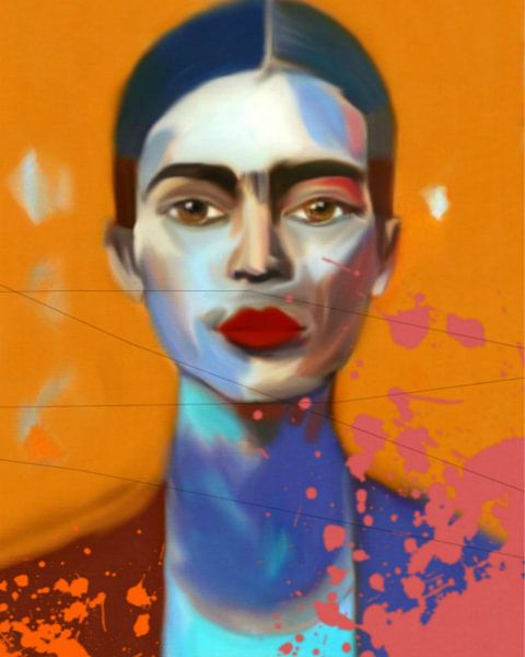 Frida Expressive Pop Art van Felix von Altersheim