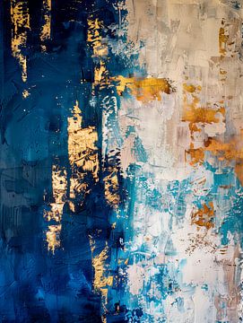 Blau, Beige und Gold von Danny van Eldik - Perfect Pixel Design