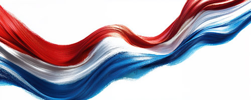 Nederlandse vlag, krachtig en majestueus
