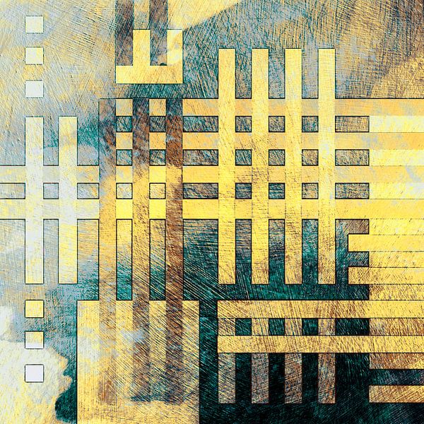 Yellow Magic City by Mad Dog Art