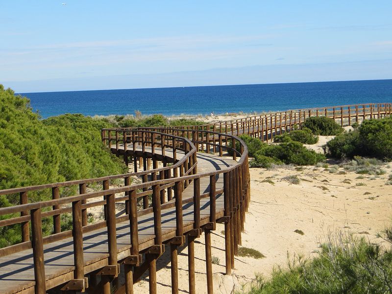 Vergezicht natuurstrand Carabassi Spanje by Elly Meijer - Willemsen