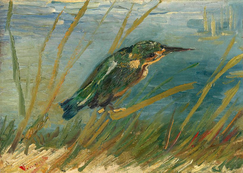 Vincent van Gogh, IJsvogel aan de waterkant van 1000 Schilderijen
