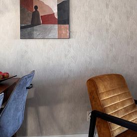 Customer photo: Daydreamer, modern and abstract in earth tones by Studio Allee, on ArtFrame