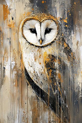 Hibou aux couleurs modernes