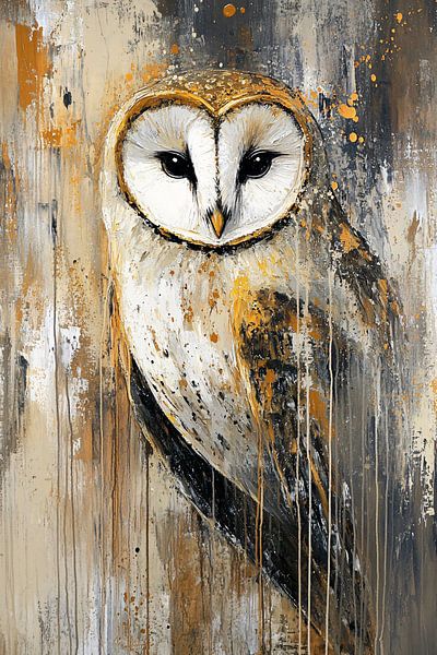 Owl in modern colours by Imperial Art House
