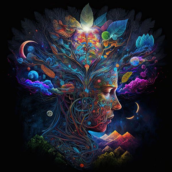 Shamanic vision by Vlindertuin-Art