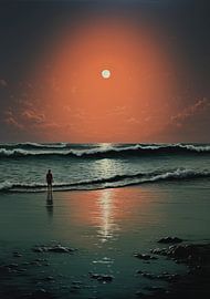 Strand Poster Meer Kunstdruck Maritim von Niklas Maximilian