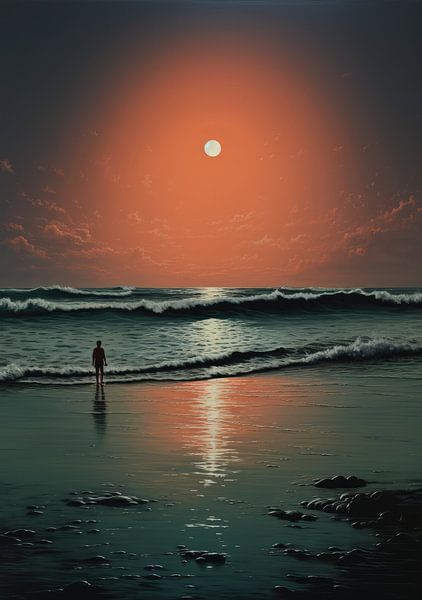 Strand Poster Zee Kunstprint Maritiem van Niklas Maximilian