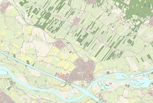 Kaart van Wijk bij Duurstede