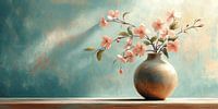 Blossom branches in pastel
