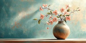 Branches fleuries au pastel