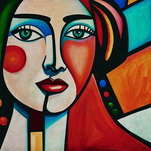 Portretten geschilderd in expressionistische stijl nr.33