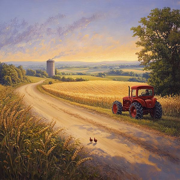 Country life in the early morning by Poster Art Shop