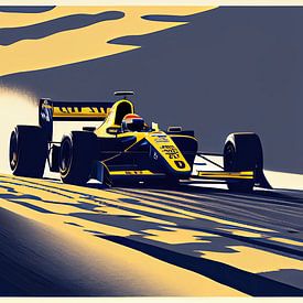 Formule 1 - Vector Art racecar van Tim Kunst en Fotografie