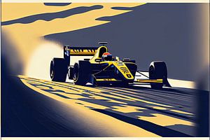 Formule 1 - Art vectoriel voiture de course