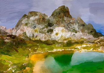 Lac de Böden dans les Dolomites de Sesto