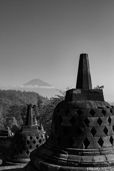 vue sur Borobudur par Floor Schreurs