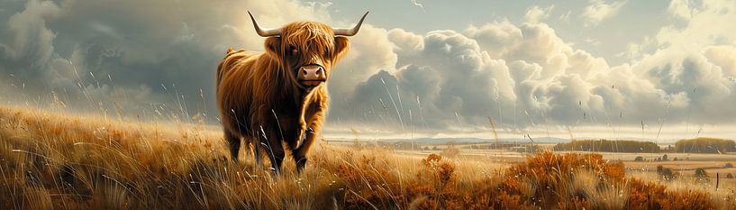 Scottish Highlander Cow by Eye catching paintings