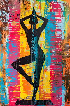 Painter in yoga pose by Frank Daske | Foto & Design