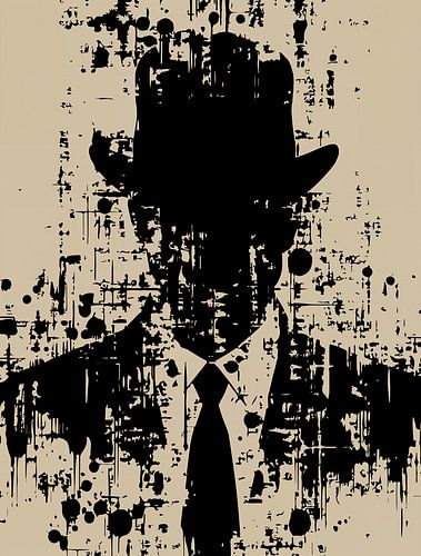 Gentleman sans visage : Élégance abstraite sur Ramy Salah Hefny