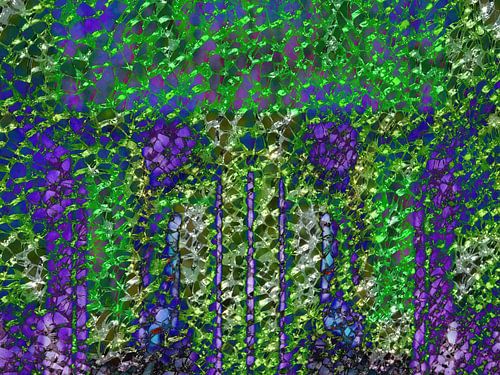 Urban Painting 148 aka Purple Flowers