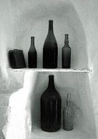 Collection of bottles in Liguria